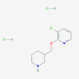 3-Chloro-2-[(piperidin-3-yl)methoxy]pyridine dihydrochloride