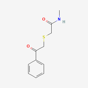 N-methyl-2-[(2-oxo-2-phenylethyl)sulfanyl]acetamide