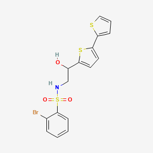 2-{[2,2'-bithiophene]-5-yl}-S-(2-bromophenyl)-2-hydroxyethane-1-sulfonamido