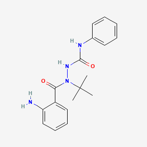 2-(2-aminobenzoyl)-2-(tert-butyl)-N-phenyl-1-hydrazinecarboxamide