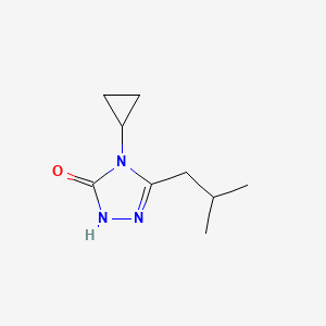 4-cyclopropyl-3-(2-methylpropyl)-4,5-dihydro-1H-1,2,4-triazol-5-one