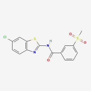 B2847008 N-(6-chlorobenzo[d]thiazol-2-yl)-3-(methylsulfonyl)benzamide CAS No. 880404-24-0
