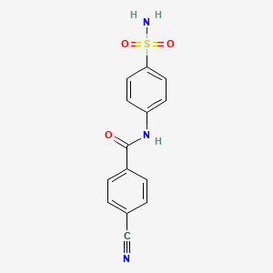 4-cyano-N-(4-sulfamoylphenyl)benzamide