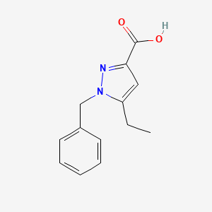 1-benzyl-5-ethyl-1H-pyrazole-3-carboxylic acid