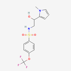 N-(2-hydroxy-2-(1-methyl-1H-pyrrol-2-yl)ethyl)-4-(trifluoromethoxy)benzenesulfonamide