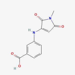 3-((1-methyl-2,5-dioxo-2,5-dihydro-1H-pyrrol-3-yl)amino)benzoic acid