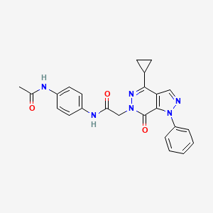 N-(4-acetamidophenyl)-2-(4-cyclopropyl-7-oxo-1-phenyl-1H-pyrazolo[3,4-d]pyridazin-6(7H)-yl)acetamide