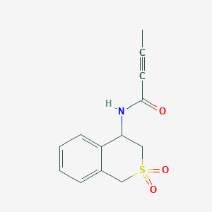 N-(2,2-Dioxo-3,4-dihydro-1H-isothiochromen-4-yl)but-2-ynamide