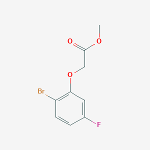 molecular formula C9H8BrFO3 B2847032 2-Bromo-5-fluorophenoxyacetic acid methyl ester CAS No. 887234-81-3