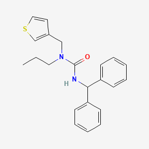 3-Benzhydryl-1-propyl-1-(thiophen-3-ylmethyl)urea