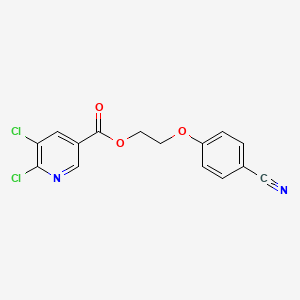 2-(4-Cyanophenoxy)ethyl 5,6-dichloropyridine-3-carboxylate