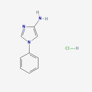 B2847039 1-phenyl-1H-imidazol-4-amine hydrochloride CAS No. 158688-63-2; 1821666-85-6