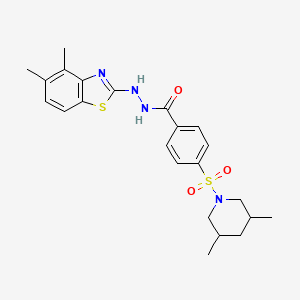N'-(4,5-dimethylbenzo[d]thiazol-2-yl)-4-((3,5-dimethylpiperidin-1-yl)sulfonyl)benzohydrazide