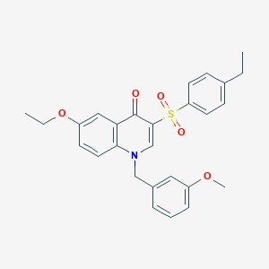 6-ethoxy-3-((4-ethylphenyl)sulfonyl)-1-(3-methoxybenzyl)quinolin-4(1H)-one