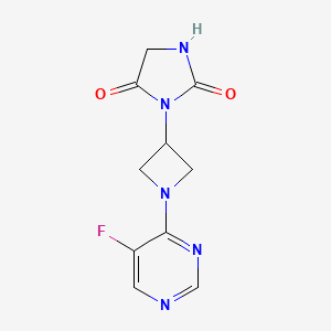 3-[1-(5-Fluoropyrimidin-4-yl)azetidin-3-yl]imidazolidine-2,4-dione