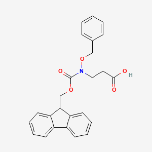 molecular formula C25H23NO5 B2847057 3-[9H-Fluoren-9-ylmethoxycarbonyl(phenylmethoxy)amino]propanoic acid CAS No. 2287281-57-4