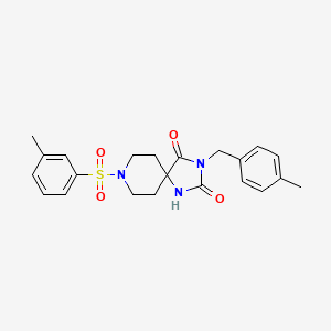 3-(4-Methylbenzyl)-8-(m-tolylsulfonyl)-1,3,8-triazaspiro[4.5]decane-2,4-dione