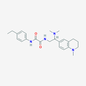 N1-(2-(dimethylamino)-2-(1-methyl-1,2,3,4-tetrahydroquinolin-6-yl)ethyl)-N2-(4-ethylphenyl)oxalamide