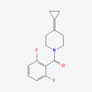 molecular formula C15H15F2NO B2847071 (4-Cyclopropylidenepiperidin-1-yl)(2,6-difluorophenyl)methanone CAS No. 2097913-81-8
