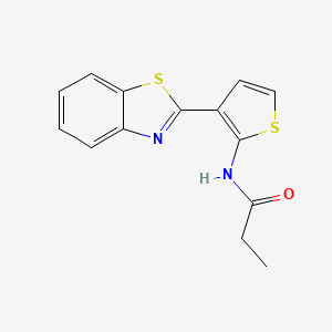 N-(3-(benzo[d]thiazol-2-yl)thiophen-2-yl)propionamide