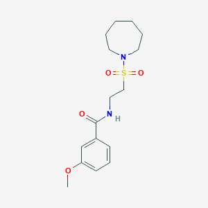 molecular formula C16H24N2O4S B2847099 N-[2-(azepane-1-sulfonyl)ethyl]-3-methoxybenzamide CAS No. 899997-14-9