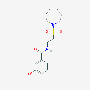 N-(2-(azepan-1-ylsulfonyl)ethyl)-3-methoxybenzamide