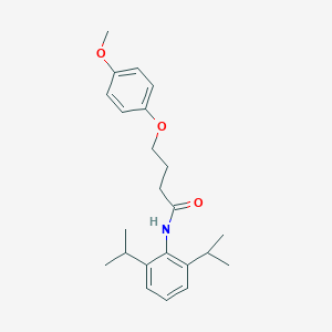 molecular formula C23H31NO3 B284710 N-(2,6-diisopropylphenyl)-4-(4-methoxyphenoxy)butanamide 