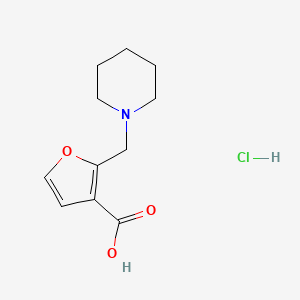 2-Piperidin-1-ylmethyl-furan-3-carboxylic acid hydrochloride