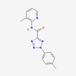 molecular formula C15H14N6O B2847133 N-(3-methylpyridin-2-yl)-2-(p-tolyl)-2H-tetrazole-5-carboxamide CAS No. 1396795-24-6
