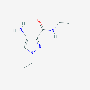 molecular formula C8H14N4O B2847148 4-Amino-N,1-diethyl-1H-pyrazole-3-carboxamide CAS No. 1006485-32-0