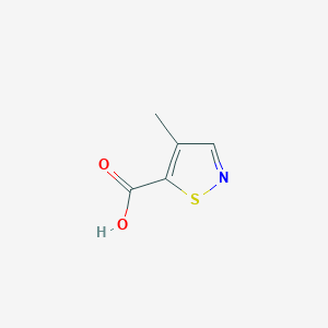 molecular formula C5H5NO2S B2847172 4-Methyl-isothiazole-5-carboxylic acid CAS No. 15901-61-8