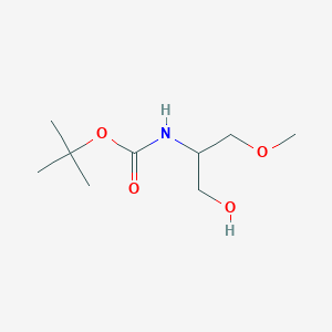 molecular formula C9H19NO4 B2847208 tert-Butyl (1-hydroxy-3-methoxypropan-2-yl)carbamate CAS No. 1334171-66-2