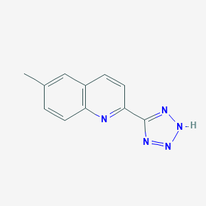 molecular formula C11H9N5 B2847245 6-Methyl-2-(2H-tetrazol-5-yl)-quinoline CAS No. 832740-64-4