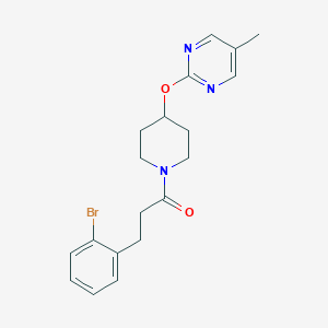 3-(2-Bromophenyl)-1-[4-(5-methylpyrimidin-2-yl)oxypiperidin-1-yl]propan-1-one