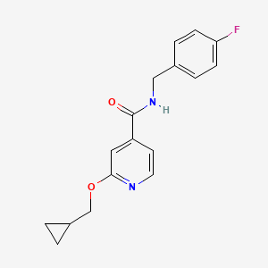 2-(cyclopropylmethoxy)-N-(4-fluorobenzyl)isonicotinamide