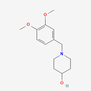 molecular formula C14H21NO3 B2847348 1-[(3,4-Dimethoxyphenyl)methyl]piperidin-4-ol CAS No. 331977-22-1