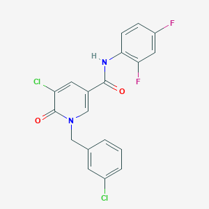 5-chloro-1-(3-chlorobenzyl)-N-(2,4-difluorophenyl)-6-oxo-1,6-dihydro-3-pyridinecarboxamide