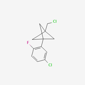 1-(5-Chloro-2-fluorophenyl)-3-(chloromethyl)bicyclo[1.1.1]pentane