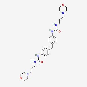 3-[3-(Morpholin-4-yl)propyl]-1-(4-{[4-({[3-(morpholin-4-yl)propyl]carbamoyl}amino)phenyl]methyl}phenyl)urea