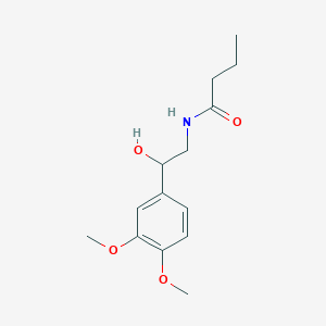 N-(2-(3,4-dimethoxyphenyl)-2-hydroxyethyl)butyramide