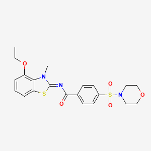 (Z)-N-(4-ethoxy-3-methylbenzo[d]thiazol-2(3H)-ylidene)-4-(morpholinosulfonyl)benzamide