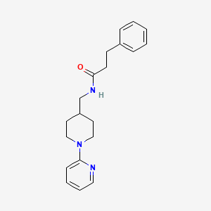 3-phenyl-N-((1-(pyridin-2-yl)piperidin-4-yl)methyl)propanamide