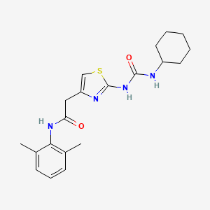 2-(2-(3-cyclohexylureido)thiazol-4-yl)-N-(2,6-dimethylphenyl)acetamide
