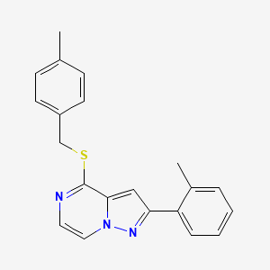 4-[(4-Methylbenzyl)thio]-2-(2-methylphenyl)pyrazolo[1,5-a]pyrazine