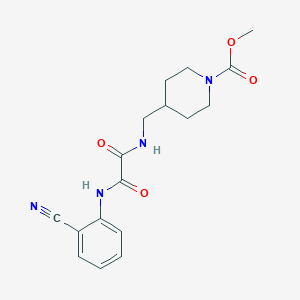 Methyl 4-((2-((2-cyanophenyl)amino)-2-oxoacetamido)methyl)piperidine-1-carboxylate