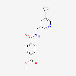 Methyl 4-(((5-cyclopropylpyridin-3-yl)methyl)carbamoyl)benzoate