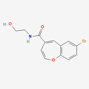 7-bromo-N-(2-hydroxyethyl)-1-benzoxepine-4-carboxamide