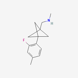 1-[3-(2-Fluoro-4-methylphenyl)-1-bicyclo[1.1.1]pentanyl]-N-methylmethanamine