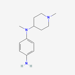 B2847410 N-methyl-N-(1-methylpiperidin-4-yl)benzene-1,4-diamine CAS No. 893754-00-2