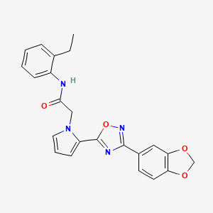 2-{2-[3-(1,3-benzodioxol-5-yl)-1,2,4-oxadiazol-5-yl]-1H-pyrrol-1-yl}-N-(2-ethylphenyl)acetamide